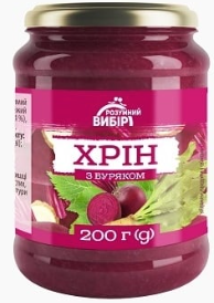 Хрін Розумний вибір з буряком, 200г